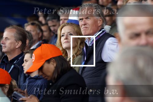 Zandvoort 27 augustus 2023
Grandprix F1 van Zandvoort gewonnen door Max Verstappen.
Jort Kelder met vriendin Noor Wagtendonk op de tribune