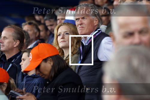 Zandvoort 27 augustus 2023
Grandprix F1 van Zandvoort gewonnen door Max Verstappen.
Jort Kelder met vriendin Noor Wagtendonk op de tribune
