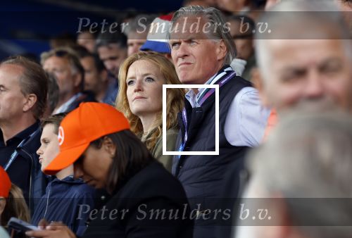 Zandvoort 27 augustus 2023
Grandprix F1 van Zandvoort gewonnen door Max Verstappen.
Jort Kelder met vriendin Noor Wagtendonk op de tribune