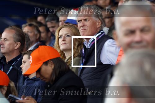 Zandvoort 27 augustus 2023
Grandprix F1 van Zandvoort gewonnen door Max Verstappen.
Jort Kelder met vriendin Noor Wagtendonk op de tribune