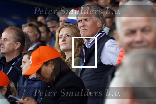 Zandvoort 27 augustus 2023
Grandprix F1 van Zandvoort gewonnen door Max Verstappen.
Jort Kelder met vriendin Noor Wagtendonk op de tribune