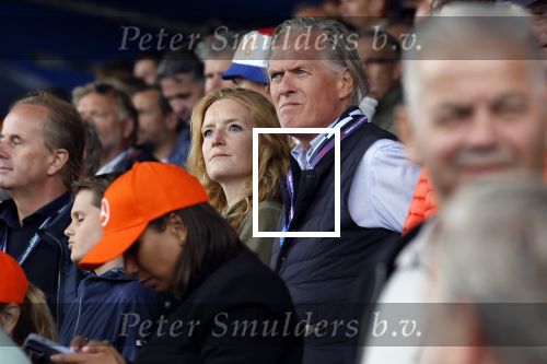Zandvoort 27 augustus 2023
Grandprix F1 van Zandvoort gewonnen door Max Verstappen.
Jort Kelder met vriendin Noor Wagtendonk op de tribune