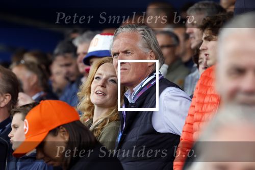 Zandvoort 27 augustus 2023
Grandprix F1 van Zandvoort gewonnen door Max Verstappen.
Jort Kelder met vriendin Noor Wagtendonk op de tribune