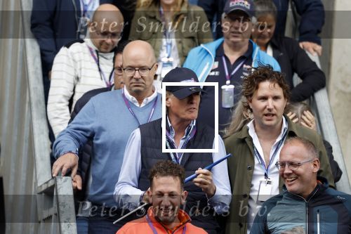 Zandvoort 27 augustus 2023
Grandprix F1 van Zandvoort gewonnen door Max Verstappen.
Jort Kelder met vriendin Noor Wagtendonk op de tribune