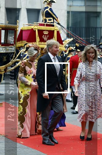 Den Haag 19 september 2023
Prinsjesdag 2023. Aanwezig namens de koninklijke familie , Koning Willem Alexander Koningin Maxima Prinses Amalia Prinses Alexia Prins Constantijn en Prinses laurentien.