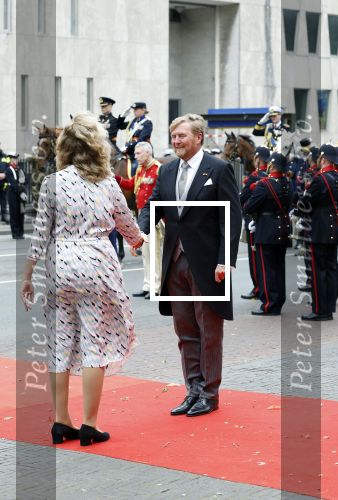 Den Haag 19 september 2023
Prinsjesdag 2023. Aanwezig namens de koninklijke familie , Koning Willem Alexander Koningin Maxima Prinses Amalia Prinses Alexia Prins Constantijn en Prinses laurentien.