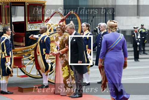 Den Haag 19 september 2023
Prinsjesdag 2023. Aanwezig namens de koninklijke familie , Koning Willem Alexander Koningin Maxima Prinses Amalia Prinses Alexia Prins Constantijn en Prinses laurentien.