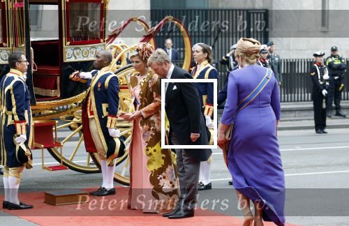 Den Haag 19 september 2023
Prinsjesdag 2023. Aanwezig namens de koninklijke familie , Koning Willem Alexander Koningin Maxima Prinses Amalia Prinses Alexia Prins Constantijn en Prinses laurentien.