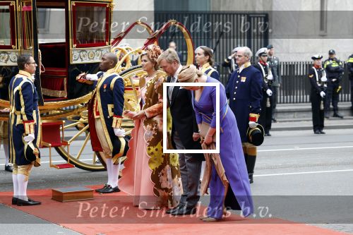 Den Haag 19 september 2023
Prinsjesdag 2023. Aanwezig namens de koninklijke familie , Koning Willem Alexander Koningin Maxima Prinses Amalia Prinses Alexia Prins Constantijn en Prinses laurentien.