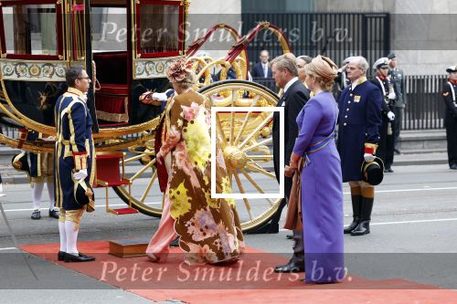 Den Haag 19 september 2023
Prinsjesdag 2023. Aanwezig namens de koninklijke familie , Koning Willem Alexander Koningin Maxima Prinses Amalia Prinses Alexia Prins Constantijn en Prinses laurentien.