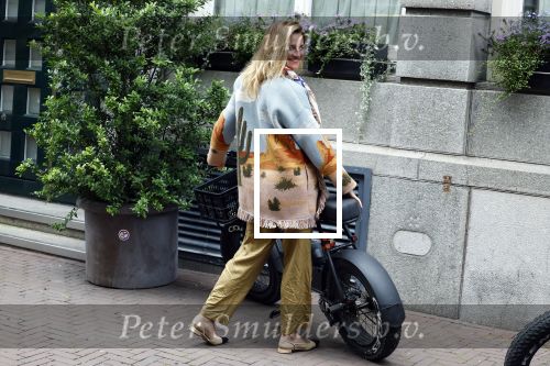 Amsterdam 1 september 2023
Modeshow in Hotel l Europe tijdens Amsterdam fashion week. Lieke v lexmond kwam met haar Fat bike