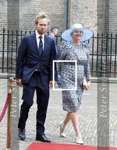 Den Haag 19 september 2023
Prinsjesdag 2023 . Aankomst van de ministers met partners en Staatsecretarissen met partners op het binnenhof. Liesje Schreinemacher zwanger kwam met haar man