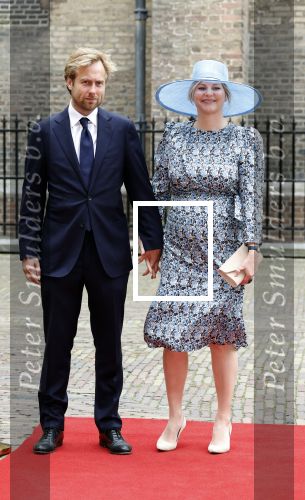 Den Haag 19 september 2023
Prinsjesdag 2023 . Aankomst van de ministers met partners en Staatsecretarissen met partners op het binnenhof. Liesje Schreinemacher zwanger kwam met haar man
