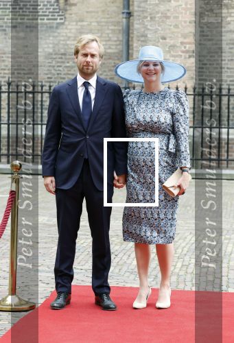 Den Haag 19 september 2023
Prinsjesdag 2023 . Aankomst van de ministers met partners en Staatsecretarissen met partners op het binnenhof. Liesje Schreinemacher zwanger kwam met haar man