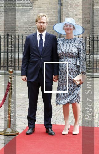 Den Haag 19 september 2023
Prinsjesdag 2023 . Aankomst van de ministers met partners en Staatsecretarissen met partners op het binnenhof. Liesje Schreinemacher zwanger kwam met haar man