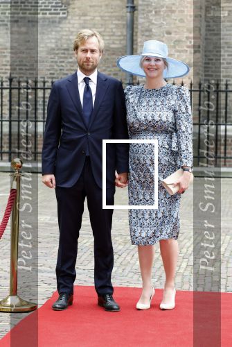 Den Haag 19 september 2023
Prinsjesdag 2023 . Aankomst van de ministers met partners en Staatsecretarissen met partners op het binnenhof. Liesje Schreinemacher zwanger kwam met haar man