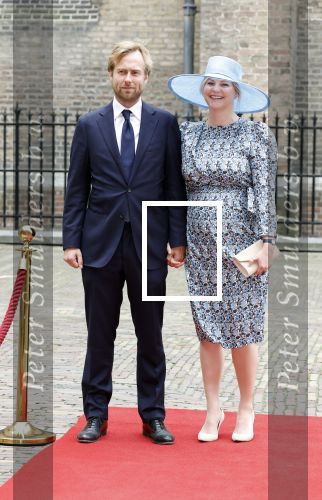 Den Haag 19 september 2023
Prinsjesdag 2023 . Aankomst van de ministers met partners en Staatsecretarissen met partners op het binnenhof. Liesje Schreinemacher zwanger kwam met haar man