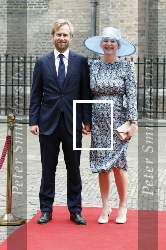Den Haag 19 september 2023
Prinsjesdag 2023 . Aankomst van de ministers met partners en Staatsecretarissen met partners op het binnenhof. Liesje Schreinemacher zwanger kwam met haar man