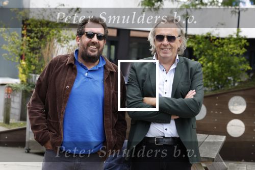 Hilversum 29 augustus 2023
Presentatie nieuwe tv seizoen NPO bij studio 21 op het mediapark.Marcel v Roosmalen en Gijs Groenteman