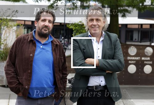Hilversum 29 augustus 2023
Presentatie nieuwe tv seizoen NPO bij studio 21 op het mediapark.Marcel v Roosmalen en Gijs Groenteman