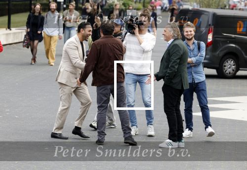 Hilversum 29 augustus 2023
Presentatie nieuwe tv seizoen NPO bij studio 21 op het mediapark.Marcel v Roosmalen en Gijs Groenteman
