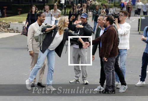 Hilversum 29 augustus 2023
Presentatie nieuwe tv seizoen NPO bij studio 21 op het mediapark.Marcel v Roosmalen en Gijs Groenteman