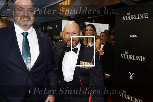 Amsterdam 11 september 2023
Premiere de Vuurlinie in Thuschinski Amsterdam . Marco Kroon met zijn beveiliger