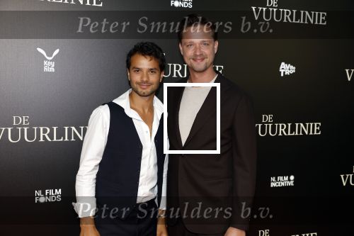 Amsterdam 11 september 2023
Premiere de Vuurlinie in Thuschinski Amsterdam .  Mingus Dagelet  en ...