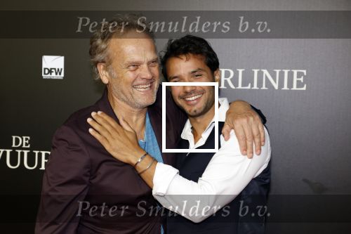 Amsterdam 11 september 2023
Premiere de Vuurlinie in Thuschinski Amsterdam .  Mingus Dagelet  en ...