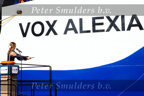 Rotterdam 9 september 2023
Prinses Alexia doopt het schip VOX Alexia in Rotterdam.