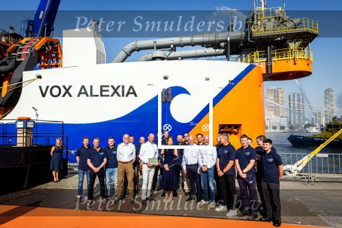 Rotterdam 9 september 2023
Prinses Alexia doopt het schip VOX Alexia in Rotterdam.