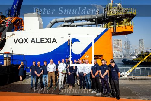 Rotterdam 9 september 2023
Prinses Alexia doopt het schip VOX Alexia in Rotterdam.