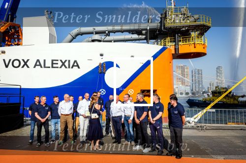 Rotterdam 9 september 2023
Prinses Alexia doopt het schip VOX Alexia in Rotterdam.
