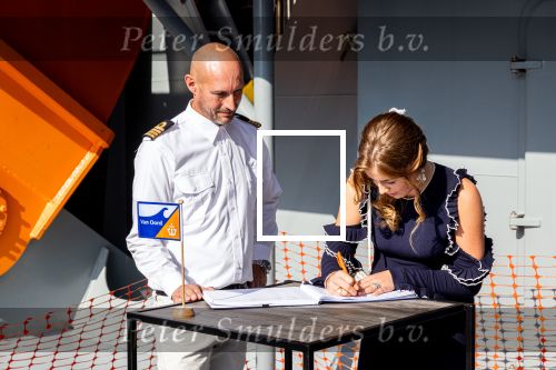Rotterdam 9 september 2023
Prinses Alexia doopt het schip VOX Alexia in Rotterdam.