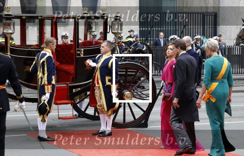 Den Haag 19 september 2023
Prinsjesdag 2023. Aanwezig namens de koninklijke familie , Koning Willem Alexander Koningin Maxima Prinses Amalia Prinses Alexia Prins Constantijn en Prinses laurentien.