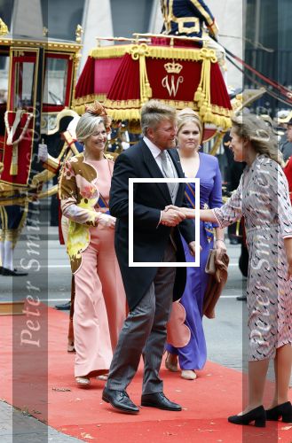 Den Haag 19 september 2023
Prinsjesdag 2023. Aanwezig namens de koninklijke familie , Koning Willem Alexander Koningin Maxima Prinses Amalia Prinses Alexia Prins Constantijn en Prinses laurentien.