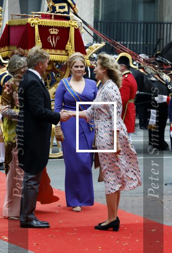 Den Haag 19 september 2023
Prinsjesdag 2023. Aanwezig namens de koninklijke familie , Koning Willem Alexander Koningin Maxima Prinses Amalia Prinses Alexia Prins Constantijn en Prinses laurentien.