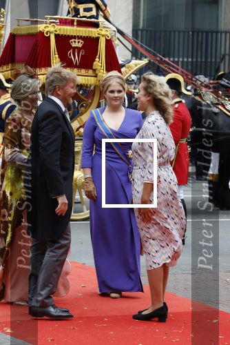 Den Haag 19 september 2023
Prinsjesdag 2023. Aanwezig namens de koninklijke familie , Koning Willem Alexander Koningin Maxima Prinses Amalia Prinses Alexia Prins Constantijn en Prinses laurentien.