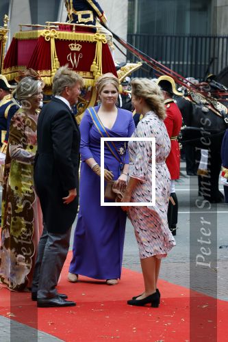 Den Haag 19 september 2023
Prinsjesdag 2023. Aanwezig namens de koninklijke familie , Koning Willem Alexander Koningin Maxima Prinses Amalia Prinses Alexia Prins Constantijn en Prinses laurentien.