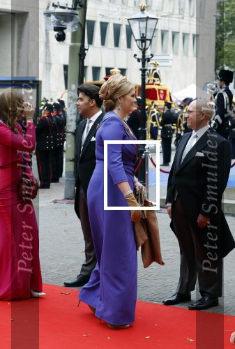 Den Haag 19 september 2023
Prinsjesdag 2023. Aanwezig namens de koninklijke familie , Koning Willem Alexander Koningin Maxima Prinses Amalia Prinses Alexia Prins Constantijn en Prinses laurentien.