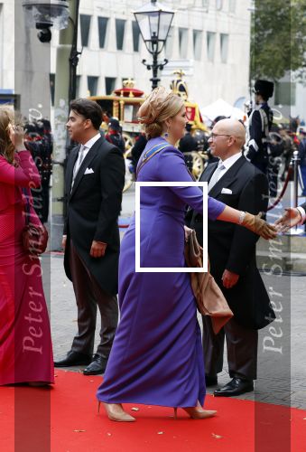 Den Haag 19 september 2023
Prinsjesdag 2023. Aanwezig namens de koninklijke familie , Koning Willem Alexander Koningin Maxima Prinses Amalia Prinses Alexia Prins Constantijn en Prinses laurentien.