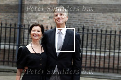 Den Haag 19 september 2023
Prinsjesdag 2023 . Aankomst van de ministers met partners en Staatsecretarissen met partners op het binnenhof. Robbert Dijkgraaf met zijn vrouw