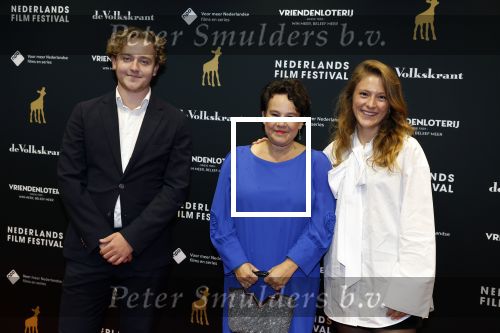 Utrecht 22 september 2023
Premiere Sweet dreams tijdens openingsavond van de filmdagen. Sharon Dijksma met haar zoon Boudewijn Dijksma en Eva Oosters