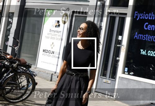 Amsterdam 22 augustus 2023
Tamara Spoelder op straat in de Jordaan .