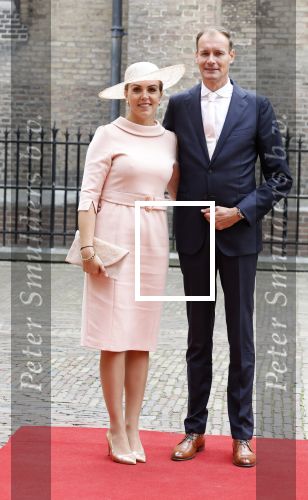 Den Haag 19 september 2023
Prinsjesdag 2023 . Aankomst van de ministers met partners en Staatsecretarissen met partners op het binnenhof. Vivianne Heijnen met man
