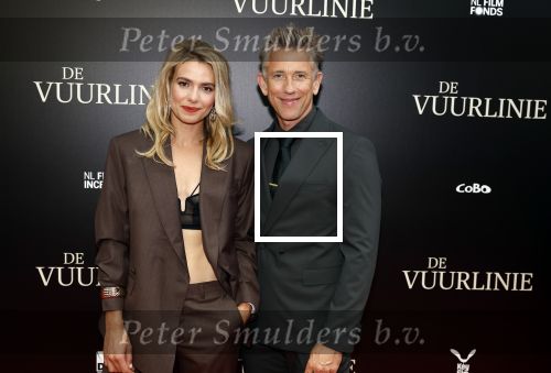 Amsterdam 11 september 2023
Premiere de Vuurlinie in Thuschinski Amsterdam .  Waldemar Torenstra en Sallie Harmsen