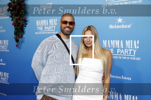 Rotterdam 27 september 2024
Premiere Mamma mia the party in  Schiecentrale.Amber Delil met partner Dj Hato