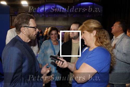 Rotterdam 27 september 2024
Premiere Mamma mia the party in  Schiecentrale. Bjorn Ulvaeus met Karin Riethoven en Frank Waals