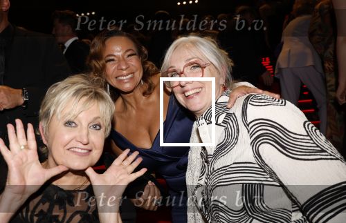 Barneveld 21 september 2024
Premiere Musical 40-45 . Ellen Evers Vera Mann en Nurlaila Kareem met links haar vriend