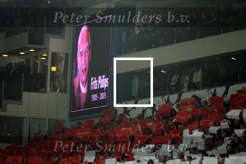 Eindhoven, 6 December 2005 6e wedstrijd voorronde Champions League Seizoen 2005/2006
PSV-Fenerbahce SK Eindstand 2-0
Een minuut stilte i.v.m. overlijden Frits Philips